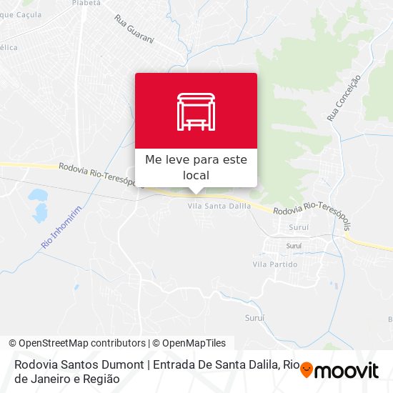 Rodovia Santos Dumont | Entrada De Santa Dalila mapa