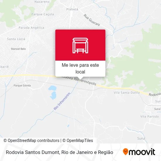Rodovia Santos Dumont mapa