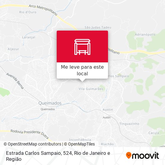 Estrada Carlos Sampaio, 524 mapa