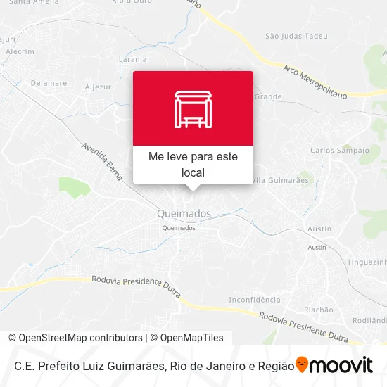 C.E. Prefeito Luiz Guimarães mapa