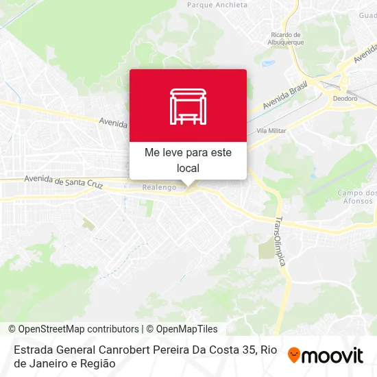 Estrada General Canrobert Pereira Da Costa 35 mapa