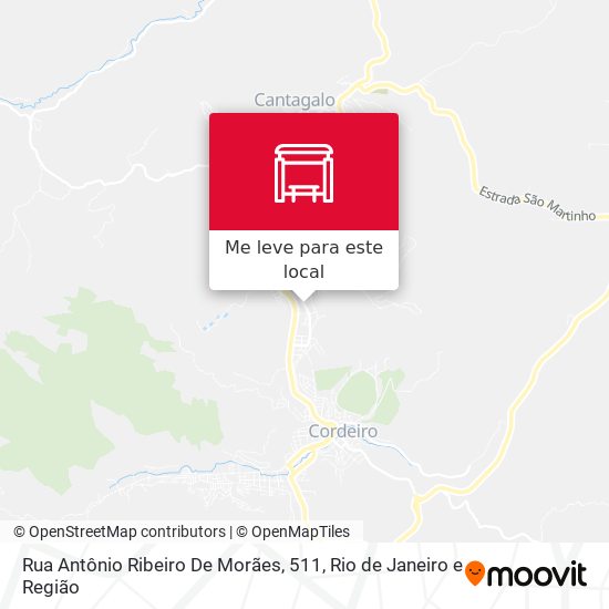 Rua Antônio Ribeiro De Morães, 511 mapa