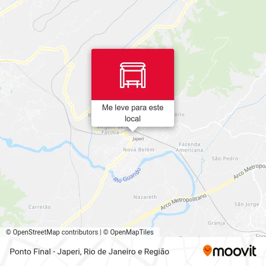 Ponto Final - Japeri mapa