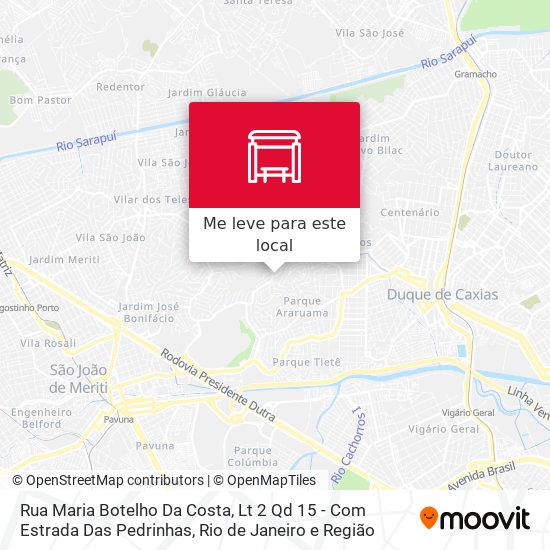 Rua Maria Botelho Da Costa, Lt 2 Qd 15 - Com Estrada Das Pedrinhas mapa