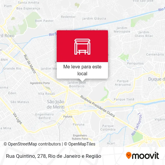 Rua Quintino, 278 mapa