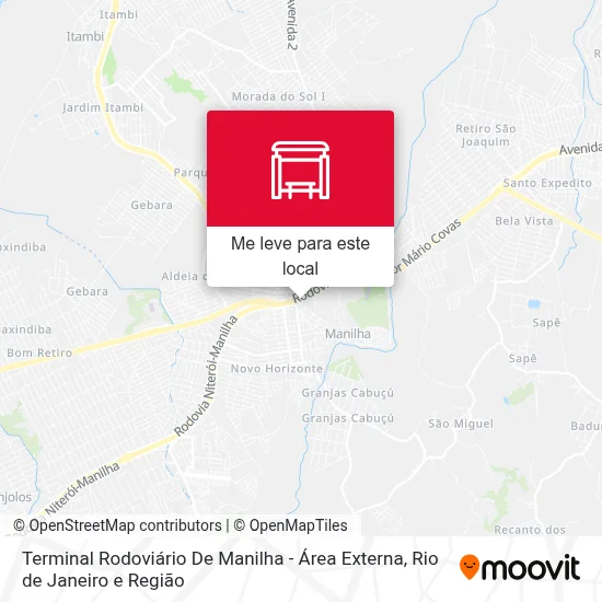 Terminal Rodoviário De Manilha - Área Externa mapa