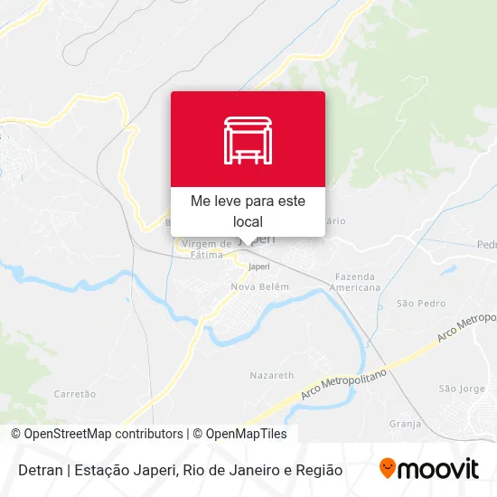Detran | Estação Japeri mapa