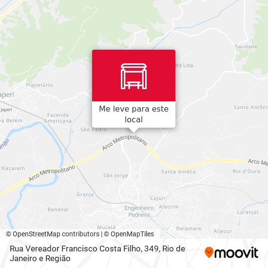 Rua Vereador Francisco Costa Filho, 349 mapa