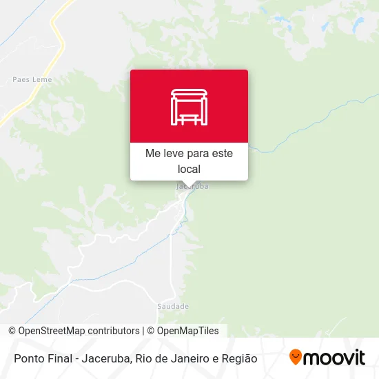 Ponto Final - Jaceruba mapa
