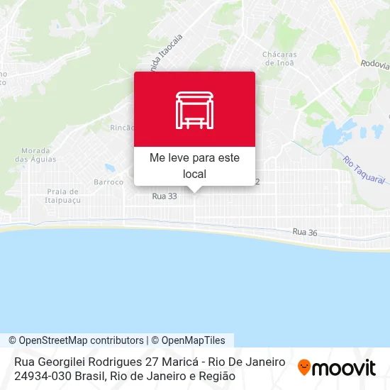 Rua Georgilei Rodrigues 27 Maricá - Rio De Janeiro 24934-030 Brasil mapa