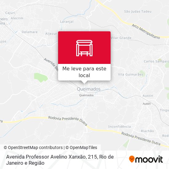Avenida Professor Avelino Xanxão, 215 mapa