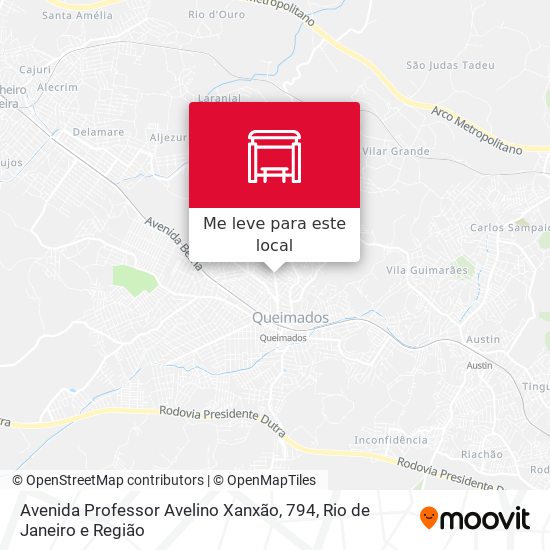 Avenida Professor Avelino Xanxão, 794 mapa