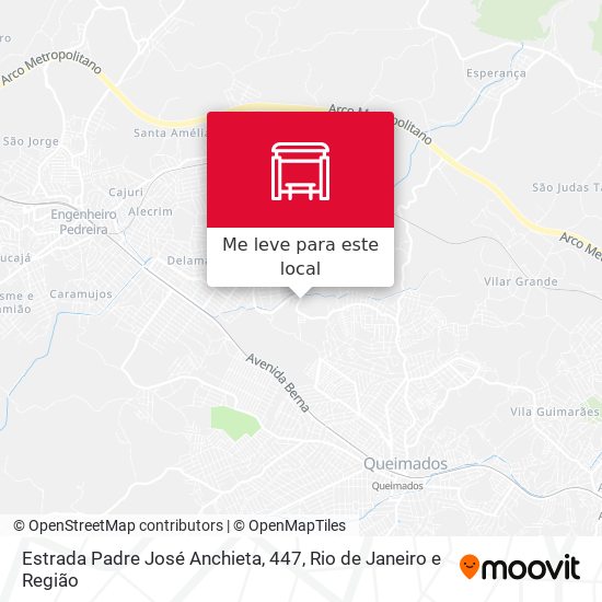 Estrada Padre José Anchieta, 447 mapa