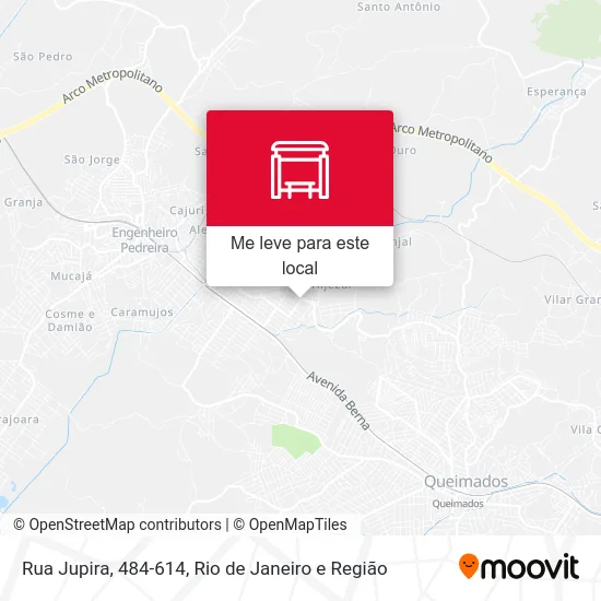 Rua Jupira, 484-614 mapa