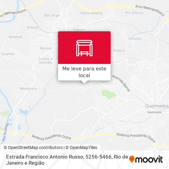 Estrada Francisco Antonio Russo, 5256-5466 mapa