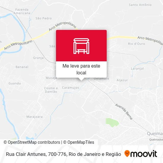 Rua Clair Antunes, 700-776 mapa