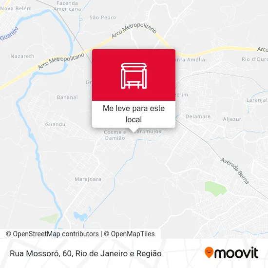 Rua Mossoró, 60 mapa