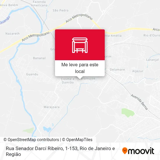 Rua Senador Darcí Ribeiro, 1-153 mapa