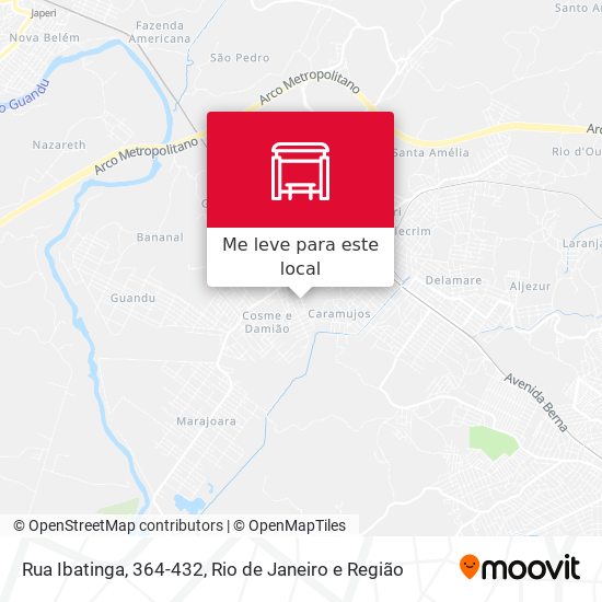 Rua Ibatinga, 364-432 mapa
