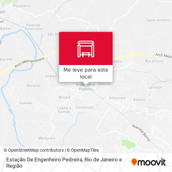 Estação De Engenheiro Pedreira mapa