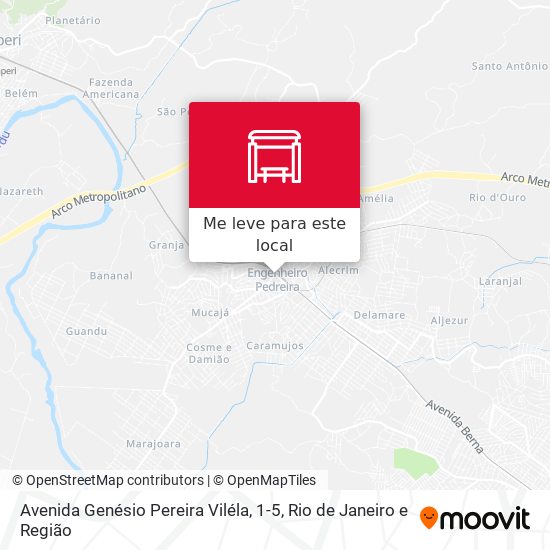 Avenida Genésio Pereira Viléla, 1-5 mapa