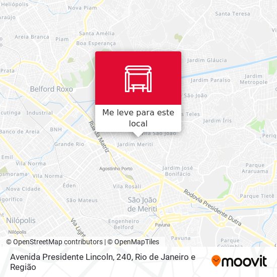 Avenida Presidente Lincoln, 240 mapa