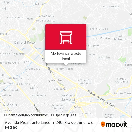 Avenida Presidente Lincoln, 240 mapa