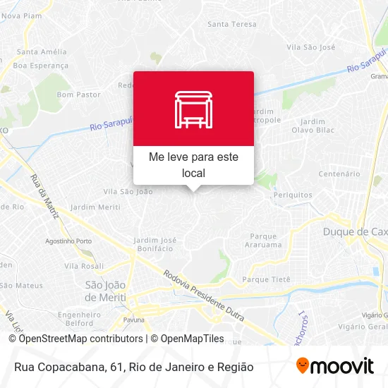 Rua Copacabana, 61 mapa