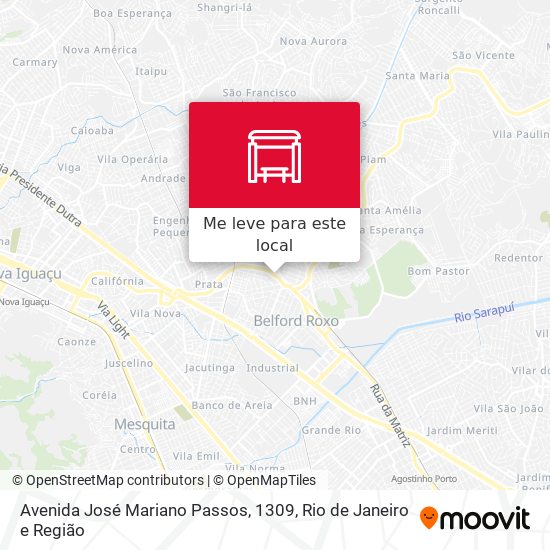 Avenida José Mariano Passos, 1309 mapa