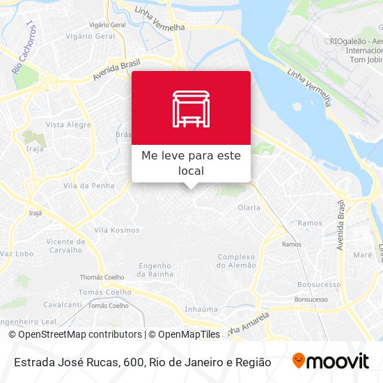 Estrada José Rucas, 600 mapa