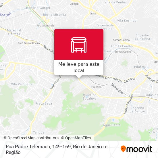 Rua Padre Telêmaco, 149-169 mapa