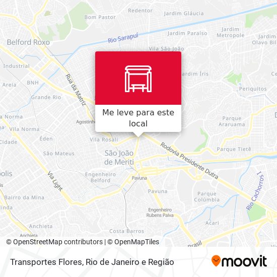 Transportes Flores mapa