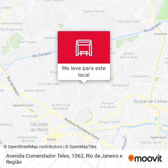 Avenida Comendador Teles, 1062 mapa