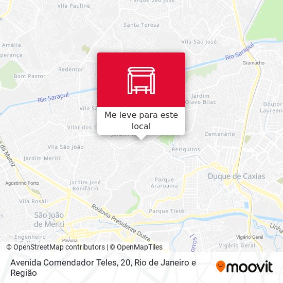 Avenida Comendador Teles, 20 mapa