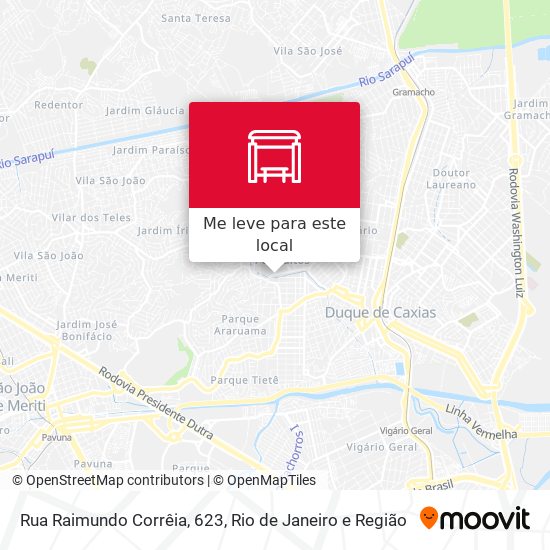 Rua Raimundo Corrêia, 623 mapa