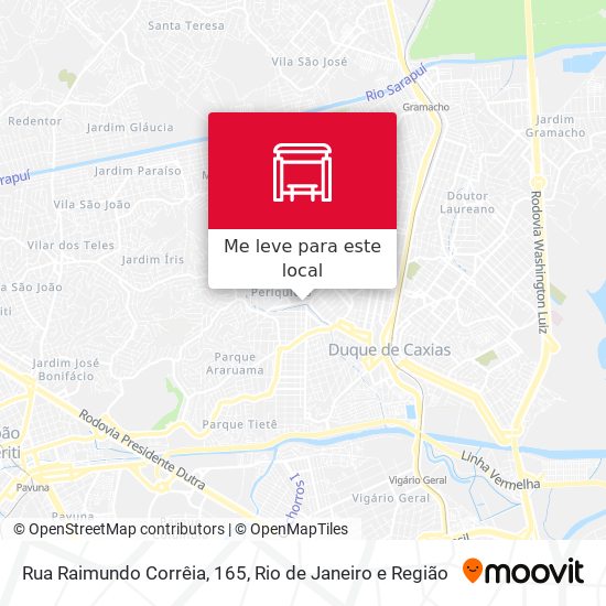 Rua Raimundo Corrêia, 165 mapa