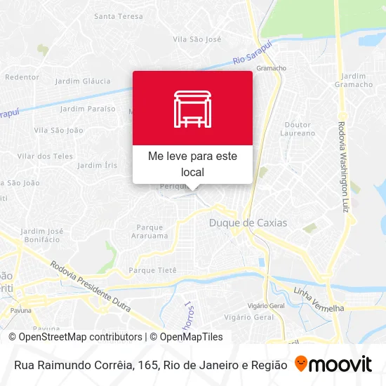 Rua Raimundo Corrêia, 165 mapa