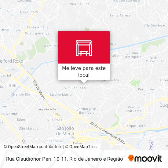 Rua Claudionor Peri, 10-11 mapa