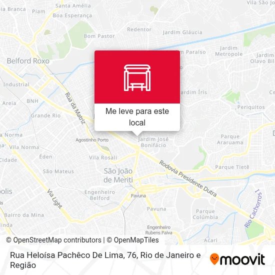 Rua Heloísa Pachêco De Lima, 76 mapa