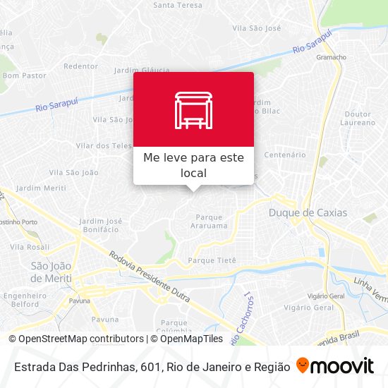 Estrada Das Pedrinhas, 601 mapa