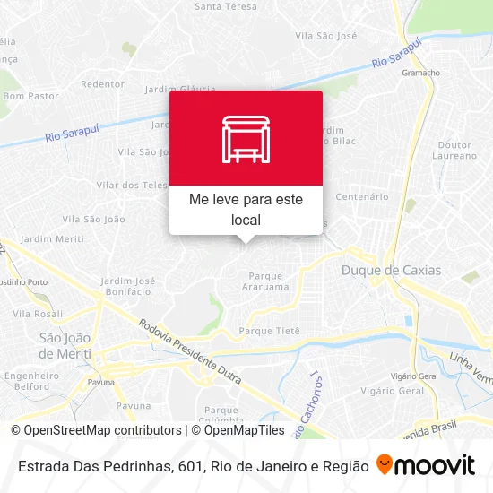 Estrada Das Pedrinhas, 601 mapa