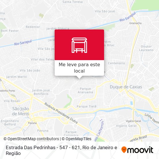 Estrada Das Pedrinhas - 547 - 621 mapa