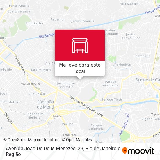 Avenida João De Deus Menezes, 23 mapa