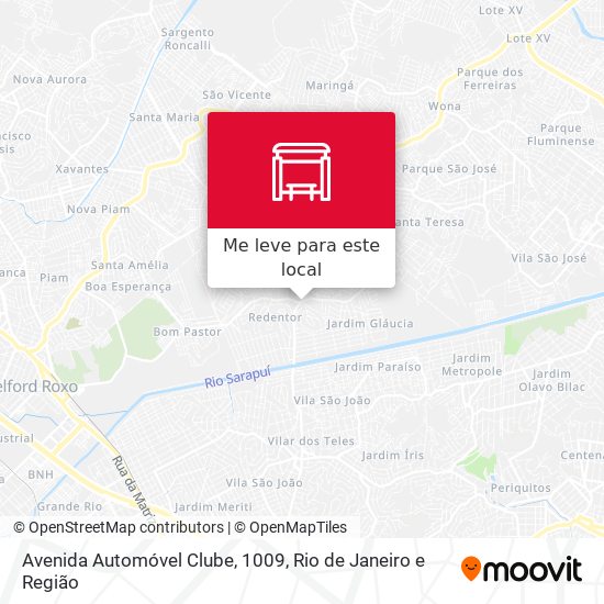 Avenida Automóvel Clube, 1009 mapa