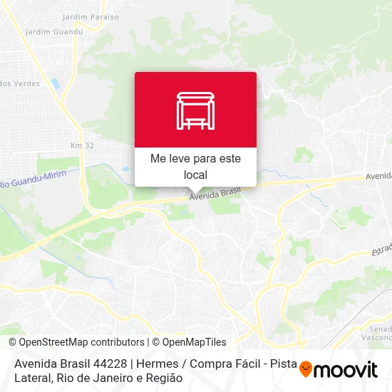 Avenida Brasil 44228 | Hermes / Compra Fácil - Pista Lateral mapa