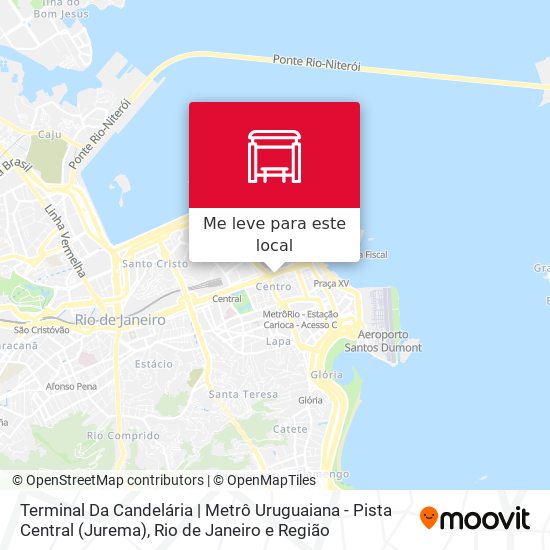Terminal Da Candelária | Metrô Uruguaiana - Pista Central (Jurema) mapa