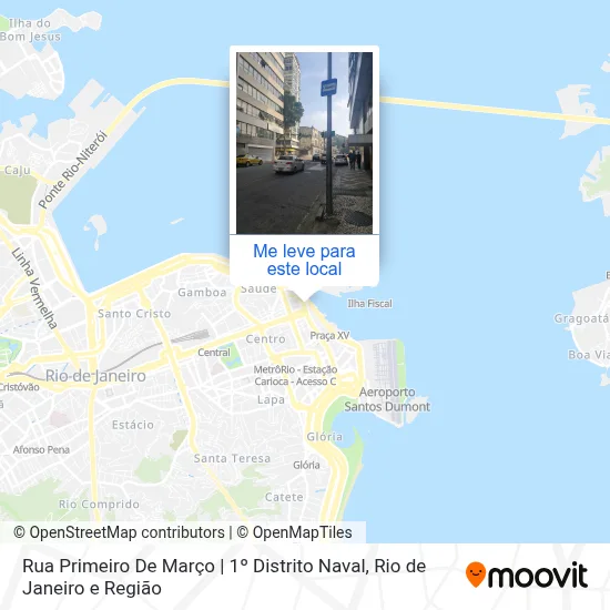 Rua Primeiro De Março | 1º Distrito Naval mapa