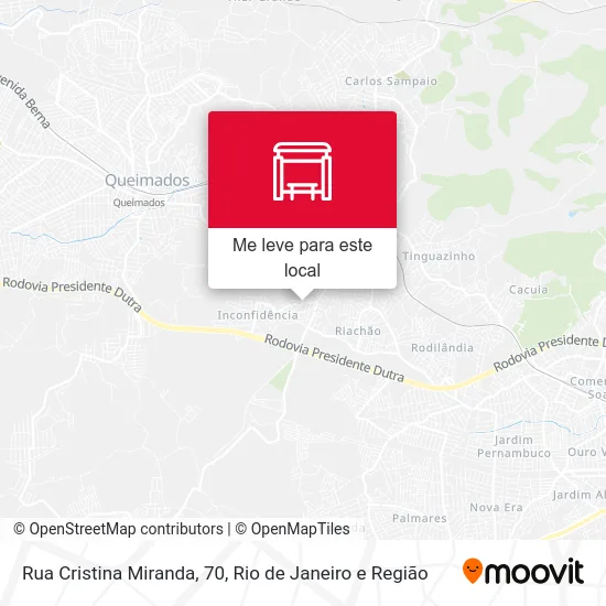 Rua Cristina Miranda, 70 mapa