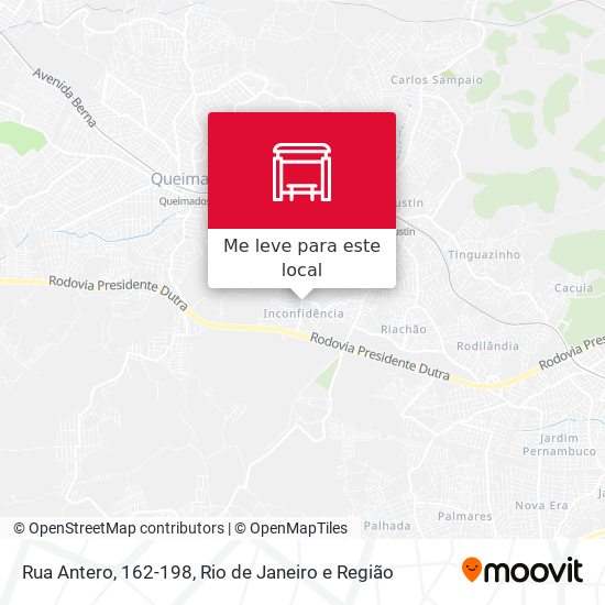 Rua Antero, 162-198 mapa