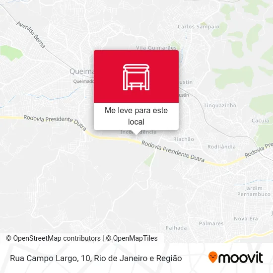 Rua Campo Largo, 10 mapa